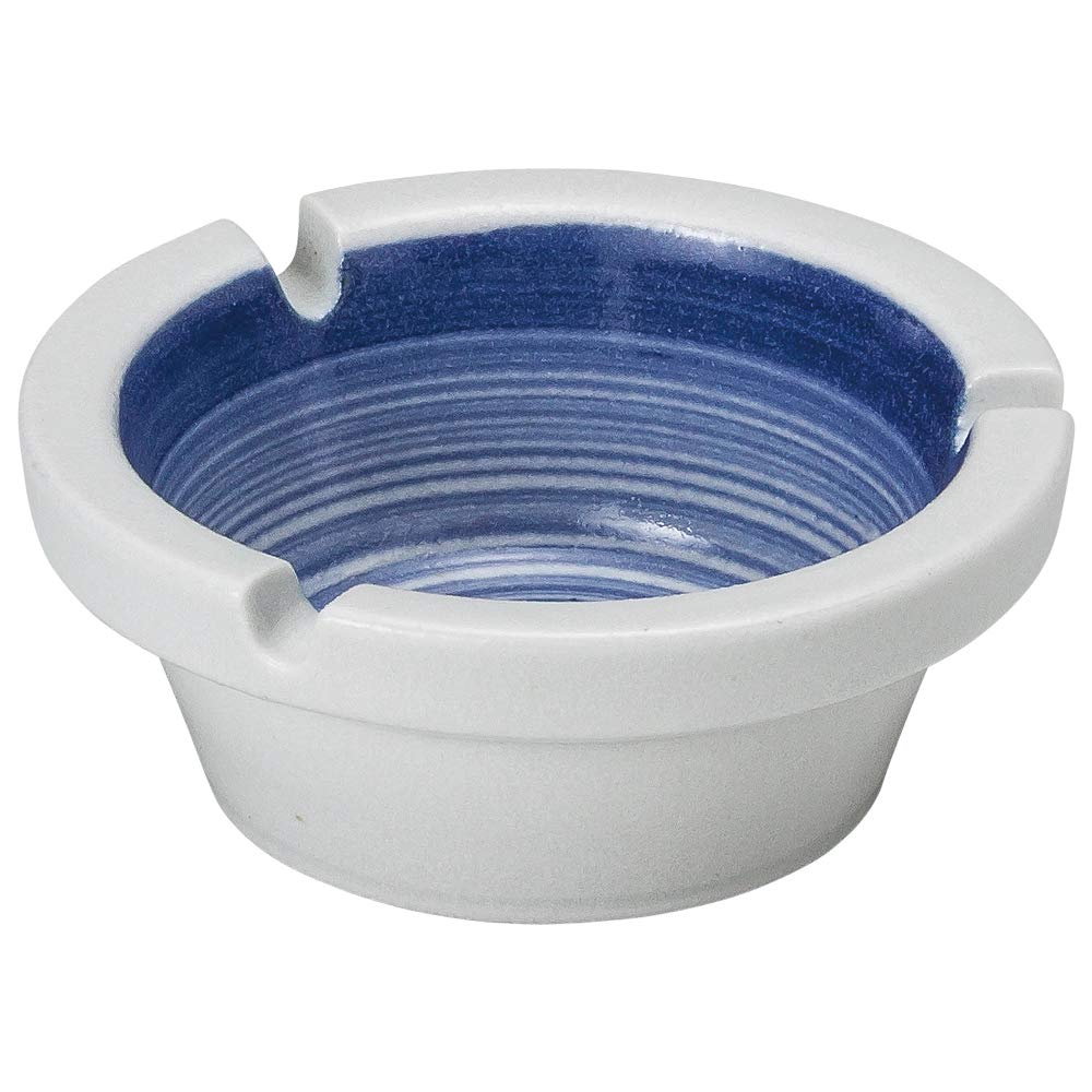 Amazon.co.jp: 山下工芸 灰皿・喫煙具 ブルー φ11.2×4.5cm F型